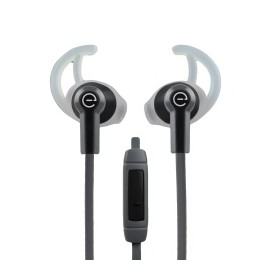 Easy Line Audífonos Intrauriculares Deportivos con Micrófono In-Ear, Alámbrico, 1.08 Metros, 3.5mm, Negro/Gris