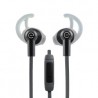 Easy Line Audífonos Intrauriculares Deportivos con Micrófono In-Ear, Alámbrico, 1.08 Metros, 3.5mm, Negro/Gris