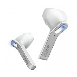 Maxell Audífonos Intrauriculares Deportivos con Micrófono DYNAMICS TWS EB-BT95, Inalámbrico, Bluetooth, USB, Blanco