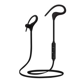 Stylos Audífonos Intrauriculares Deportivos con Micrófono STSAUB1B, Inalámbrico, Bluetooth, Negro