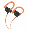 Steren Audífonos Intrauriculares Deportivos con Micrófono AUD-795, Bluetooth, Inalámbrico, Negro/Naranja