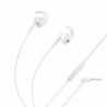 Steren Audífonos Intrauriculares Deportivos con Micrófono AUD-356S, Alámbrico, 1.2 Metros, 3.5mm, Blanco
