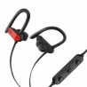 Steren Audífonos Intrauriculares Deportivos con Micrófono AUD-7612, Bluetooth, Inalámbrico, Negro/Rojo