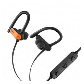 Steren Audífonos Intrauriculares Deportivos con Micrófono AUD-7612, Bluetooth, Inalámbrico, Negro/Naranja