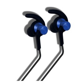 STF Mobile Audífonos Intrauriculares Deportivos Cross, Inalámbrico, Bluetooth, Negro/Azul