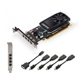 Tarjeta de Video PNY NVIDIA Quadro P620 V2, 2GB 128-bit GDDR5, PCI Express x16 3.0 - Incluye 4 Adaptadores Mini DisplayPort a D