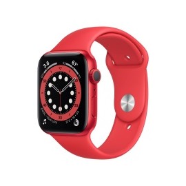 Apple Watch Series 6 GPS, Caja de Aluminio Color Rojo de 40mm, Correa Deportiva Roja
