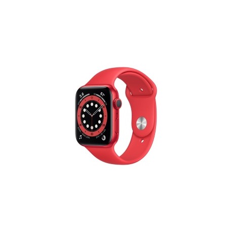 Apple Watch Series 6 GPS, Caja de Aluminio Color Rojo de 40mm, Correa Deportiva Roja