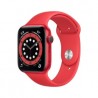 Apple Watch Series 6 GPS, Caja de Aluminio Color Rojo de 40mm, Correa Deportiva Roja