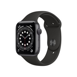 Apple Watch Series 6 GPS, Caja de Aluminio Space Gray de 40mm, Correa Deportiva Negra