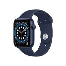 Apple Watch Series 6 GPS, Caja de Aluminio Color Azul de 44mm, Correa Deportiva Azul