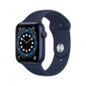 Apple Watch Series 6 GPS, Caja de Aluminio Color Azul de 44mm, Correa Deportiva Azul