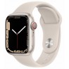 Apple Watch Series 7 GPS + Cellular, Caja de Aluminio Color Blanco de 41mm, Correa Deportiva Blanco
