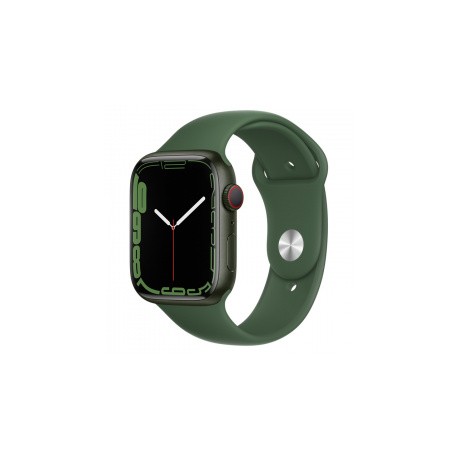 Apple Watch Series 7 GPS + Cellular, Caja de Aluminio Color Verde de 45mm, Correa Deportiva Verde