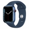 Apple Watch Series 7 GPS + Cellular, Caja de Aluminio Color Azul de 45mm, Correa Deportiva Azul