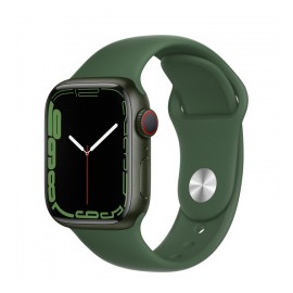 Apple Watch Series 7 GPS + Cellular, Caja de Aluminio Color Verde de 41mm, Correa Deportiva Verde