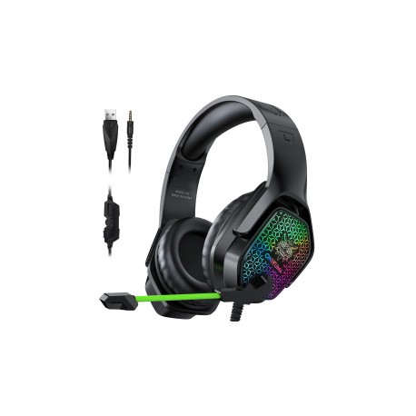 Onikuma Audífonos Gamer X3 RGB para Xbox/PS4, Alámbrico, 2.2 Metros, 3.5mm, Negro