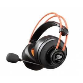 Cougar Audífonos Gamer Immersa TI, Alámbrico, 2 Metros, 3.5mm, Negro/Naranja