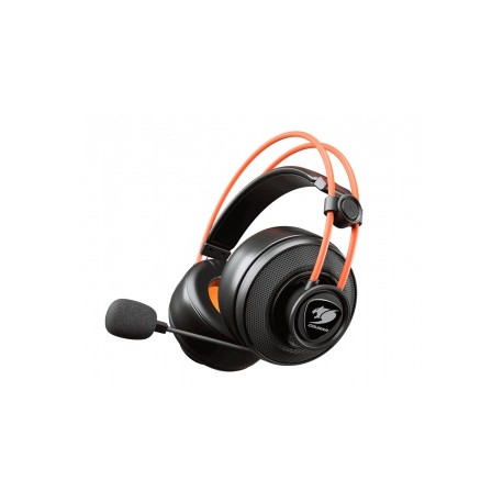 Cougar Audífonos Gamer Immersa TI, Alámbrico, 2 Metros, 3.5mm, Negro/Naranja