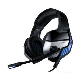 Onikuma Audífonos Gamer K5 Pro 7.1, Alámbrico, 2.2 Metros, 3.5mm, Negro/Azul