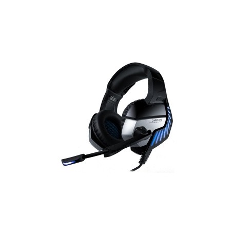 Onikuma Audífonos Gamer K5 Pro 7.1, Alámbrico, 2.2 Metros, 3.5mm, Negro/Azul