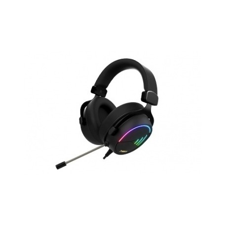 Gamdias Audífonos Gamer HEBE M2 RGB 7.1, Alámbrico, 2 Metros, USB, Negro