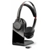 Poly Audífonos Voyager Focus UC B825, Bluetooth, Alcance de 45m, Negro