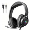 Binden Audífonos Gamer X16 para PC/Xbox/PS4/Nintendo Switch, Alámbrico, 3.5mm, Negro
