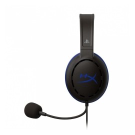 HyperX Audífonos Gamer Cloud Chat para PS4, Alámbrico, 1.3 Metros, 3.5mm, Negro/Azul