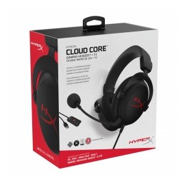 HyperX Audífonos Gamer Cloud Core 7.1, Alámbrico, 1 Metro, 3.5/USB, Negro