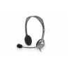 Logitech Audífonos con Micrófono H111, Alámbrico, 1.8 Metros, 3.5mm, Gris