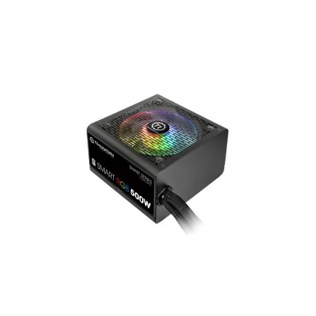 Fuente de Poder Thermaltake Smart RGB 80 PLUS, 20+4 pin ATX, 120mm, 500W