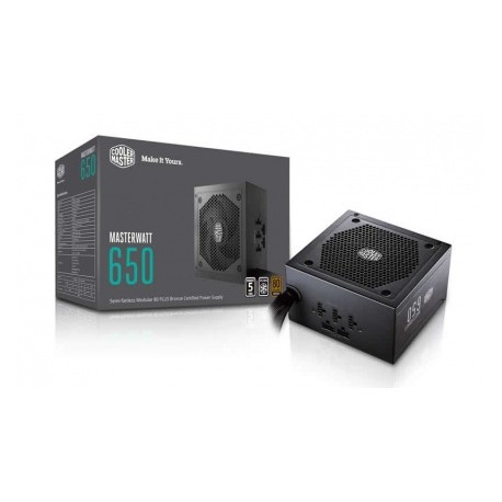 Fuente de Poder Cooler Master MasterWatt 650W 80 PLUS Bronze, 24-pin ATX, 120mm, 650W