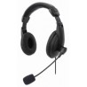 Manhattan Audífonos con Micrófono 179843, Alámbrico, 1.5 Metros, USB, Negro