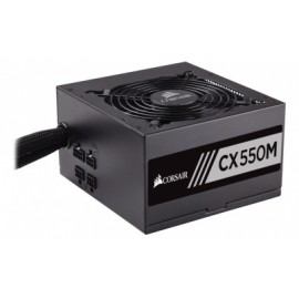 Fuente de Poder Corsair CX550M 80 PLUS Bronze, 20+4 pin ATX, 120mm, 550W, Negro