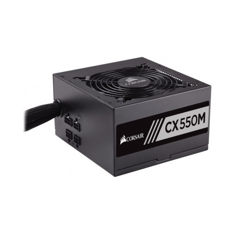 Fuente de Poder Corsair CX550M 80 PLUS Bronze, 20+4 pin ATX, 120mm, 550W, Negro