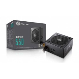 Fuente de Poder Cooler Master MasterWatt 550 80 PLUS Bronze, 24-pin ATX, 120mm, 550W