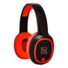 Necnon Audífonos con Micrófono NBH-04 Pro, Bluetooth, Inalámbrico, Rojo/Negro