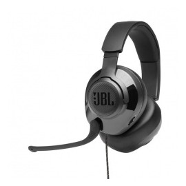 JBL Audífonos Gamer con Micrófono Quantum 200 para PC/PS4/Nintendo Switch/Xbox One, Alámbrico, 3.5mm, Negro