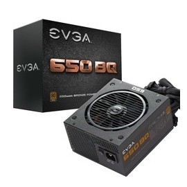 Fuente de Poder EVGA 650 BQ 80 PLUS Bronze, 24-pin ATX, 140mm, 650W