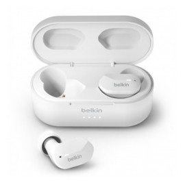 Belkin Audífonos Intrauriculares con Micrófono True Wireless Soundform, Inalámbrico, Bluetooth, Blanco