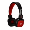 Getttech Audífonos con Micrófono Reveal, Alámbrico, 1.2 Metros, 3.5mm, Negro/Rojo