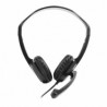 Vorago Audífonos con Micrófono HS-400, Alámbrico, 1.8 Metros, USB-A, Negro