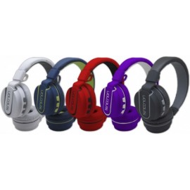 Necnon Audífonos con Micrófono NBH-05, Bluetooth, Inalámbrico, Morado