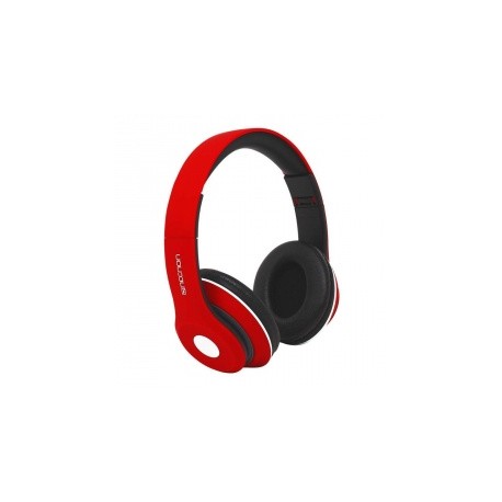 Necnon Audífonos con Micrófono NBH-01R, Bluetooth, Alámbrico/Inalámbrico, 3.5mm, Rojo