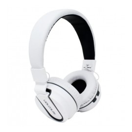 Necnon Audífonos con Micrófono NBH-05, Bluetooth, Inalámbrico, Blanco