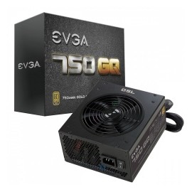 Fuente de Poder EVGA 750 GQ 80 PLUS Gold, 24-pin ATX, 135mm, 750W