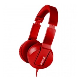 Maxell Audífonos con Micrófono SOLID2 METALZ SMS-10, Alámbrico, 3.5mm, Rojo