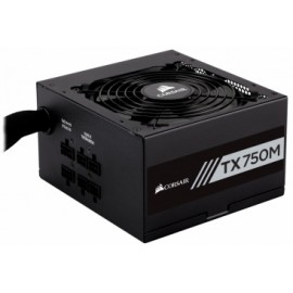 Fuente de Poder Corsair TX750M 80 PLUS Gold, 20+4 pin ATX, 120mm, 750W