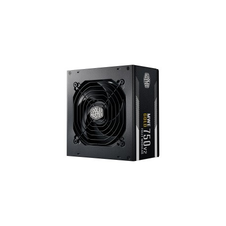 Fuente de Poder Cooler Master MWE Gold 750-V2 80 PLUS Gold, 24 pin ATX, 120mm, 750W